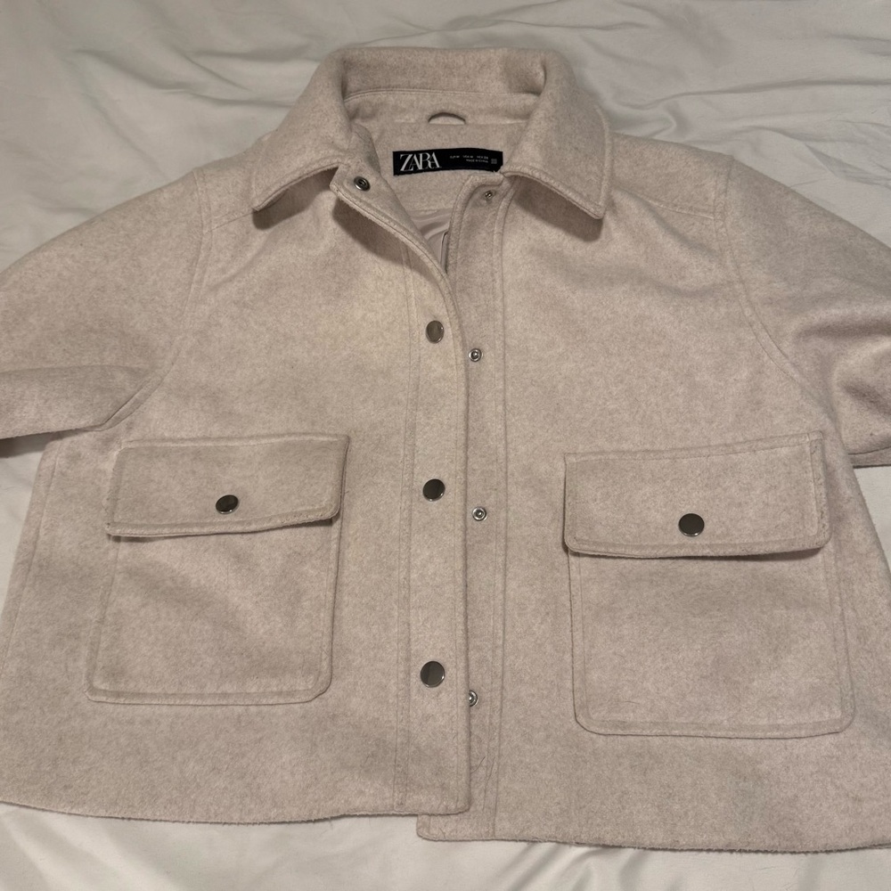 Zara Women's Light Tan Utility Jacket